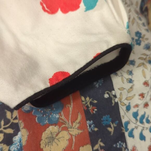 Girls 90s vintage Rare Editions white and red floral print dress size 14 - Picture 3 of 5